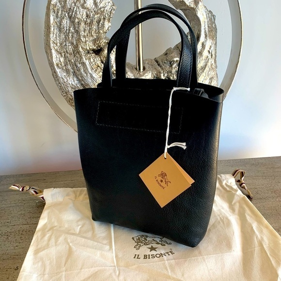 IL BISONTE Giglio Soft Leather Mini Tote Bag